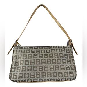 Hostess Pock Chateau Geometric Patterned Shoulder Bag - Brown